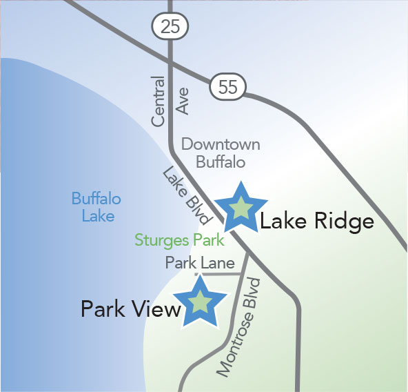 Lake Ridge map