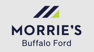 Morrie’s Buffalo Ford logo with a blue and green geometric icon above the dealership name.