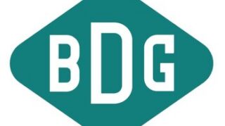 BDG logo with white initials inside a teal diamond-shaped emblem.